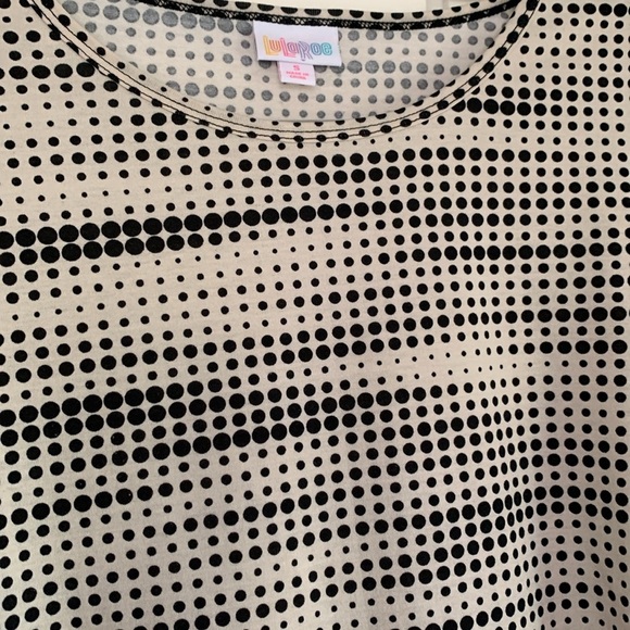 {LuLaRoe} Black & White Patterned Tunic Top - Picture 2 of 2